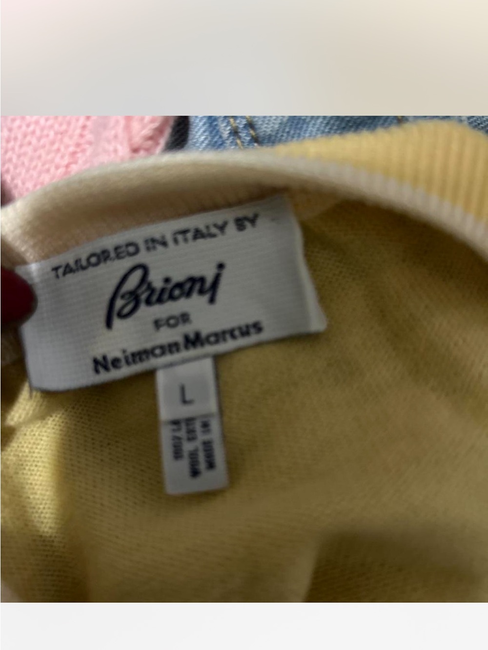 Brioni Yellow Men’s Sweater